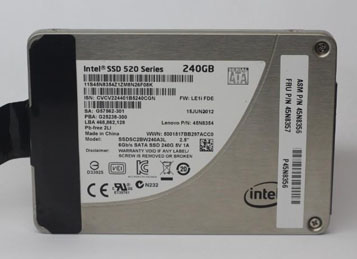 固态盘英特尔 520 -240GB  ，无法识别，本地恢复失